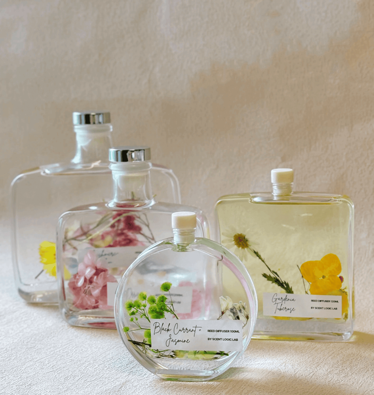 Botanical Reed Diffuser 6.8 oz | Natural Home Fragrance & Elegant Decor