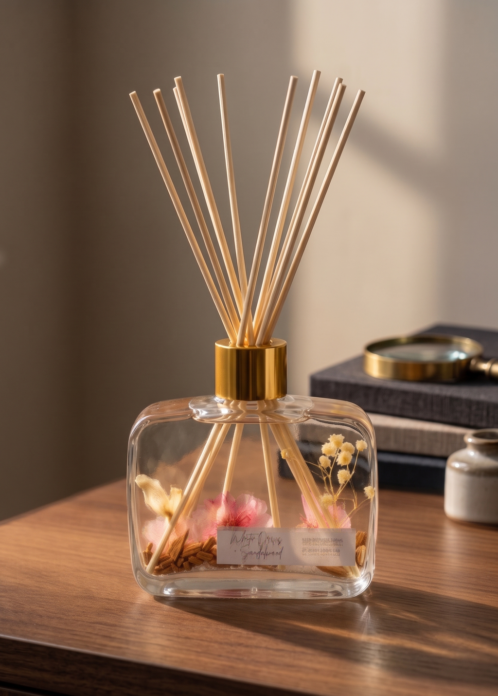 Botanical Reed Diffuser 6.8 oz | Natural Home Fragrance & Elegant Decor
